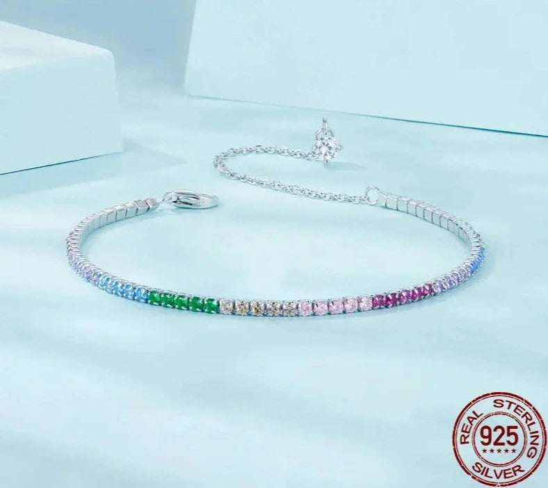 925 Sterling Silver Classic Tennis Bracelet