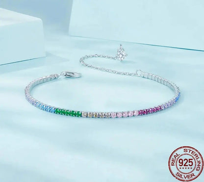 925 Sterling Silver Classic Tennis Bracelet