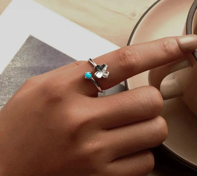Four-leaf Clover Opening Ring