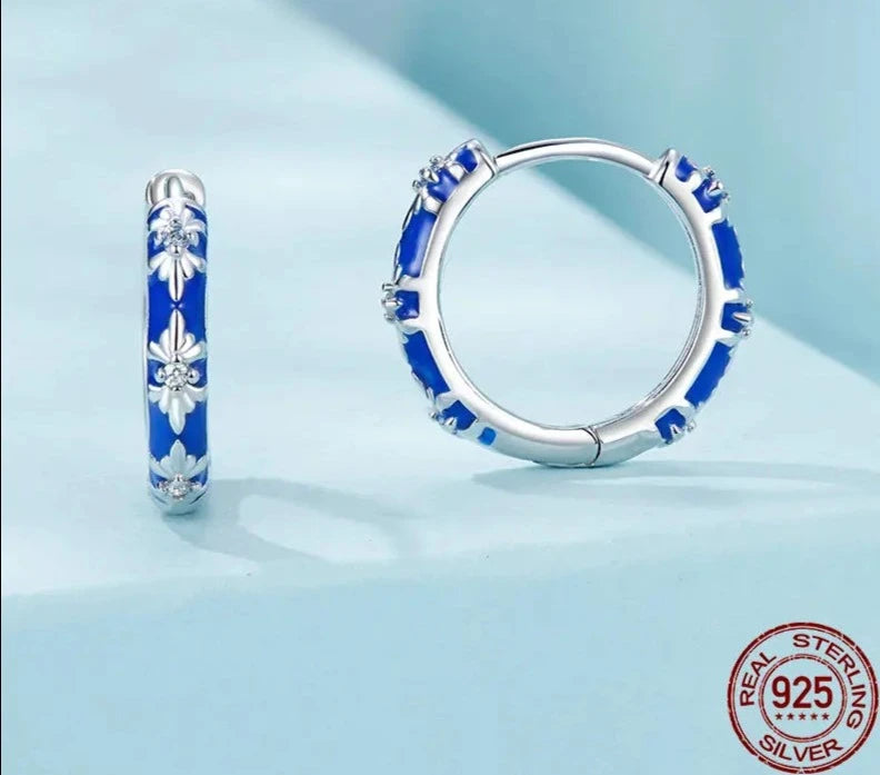 925 Sterling Silver Hoop Earrings