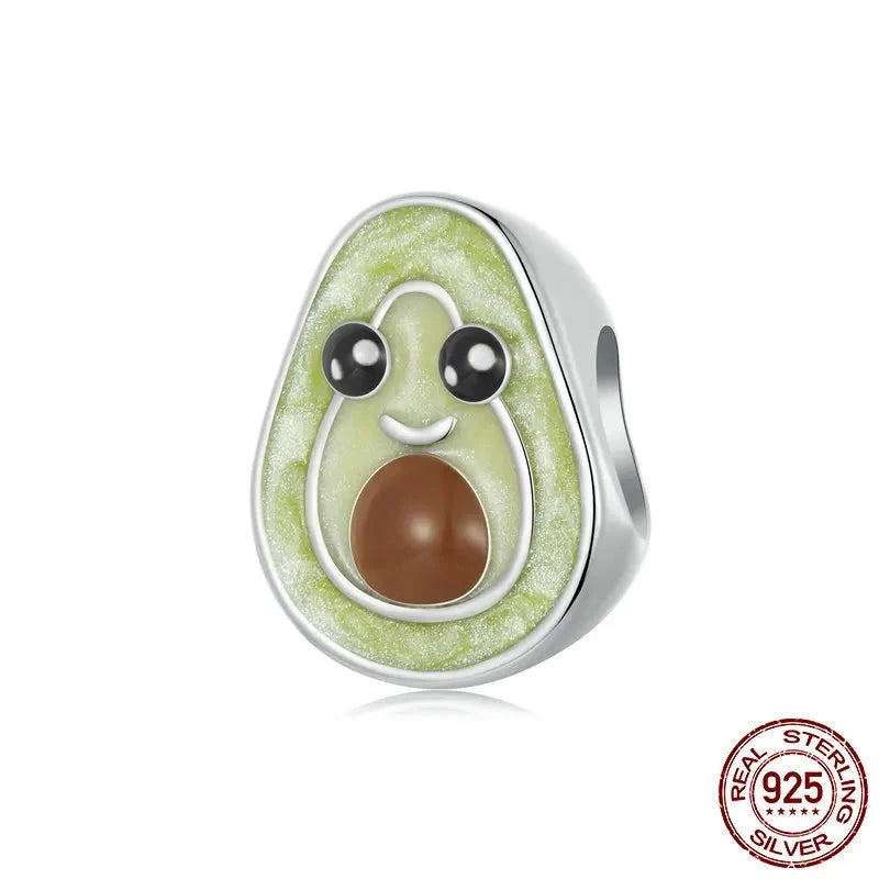 Enamel Avocado Charm