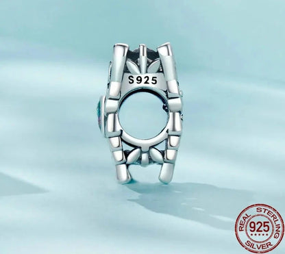925 Sterling Butterfly Hollow Dangle Charms