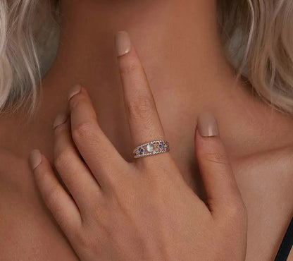 925 Sterling Silver Starry Ring - Shine Bright Store