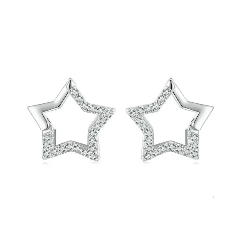 CZ Star Stud Earrings