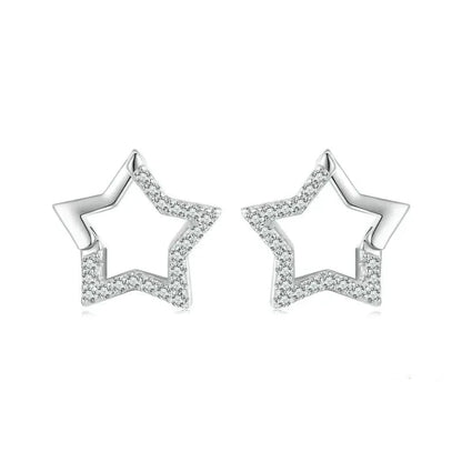 CZ Star Stud Earrings