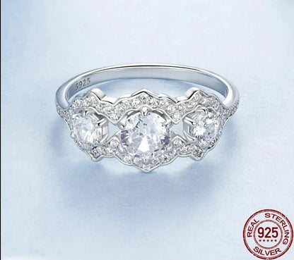 Simulated Diamond Engagement Rings