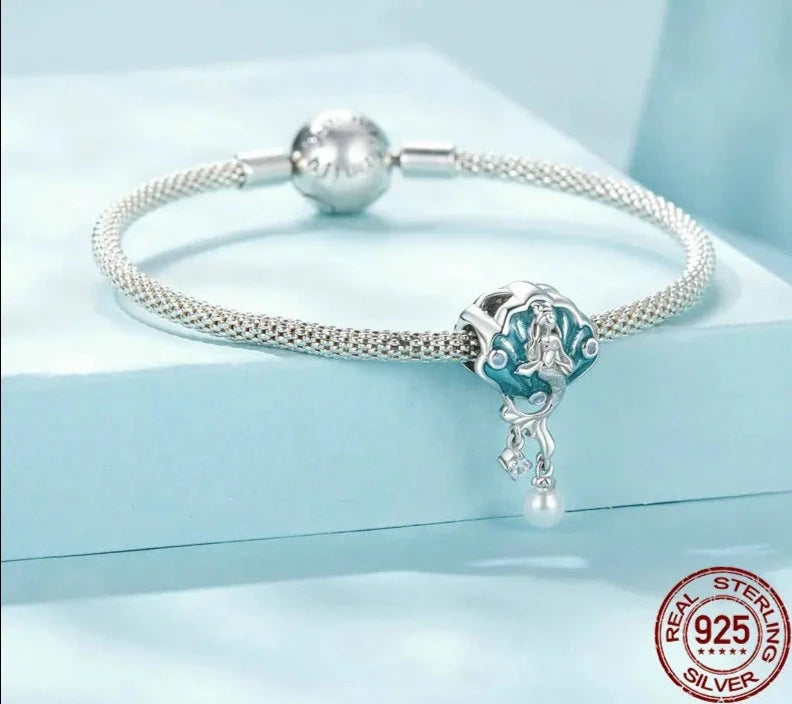 925 Sterling Silver Mermaid Charm