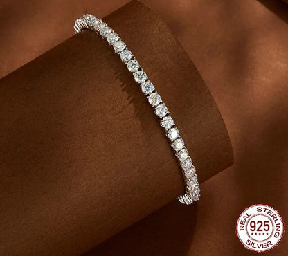 Moissanite Adjustable Sparkling Bracelet - TEA LU SHOP