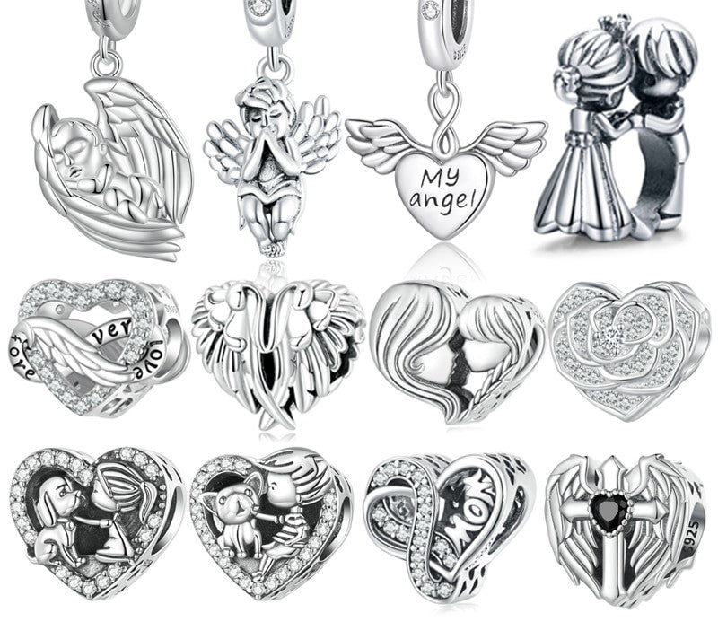 Sterling Silver Angel Baby Pendant