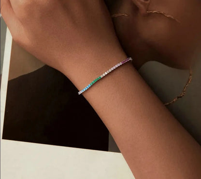 925 Sterling Silver Classic Tennis Bracelet