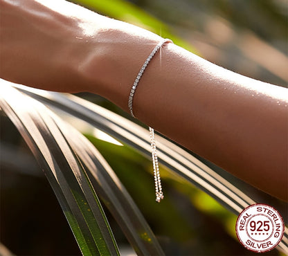 925 Sterling Silver Classic Bracelet - TEA LU SHOP