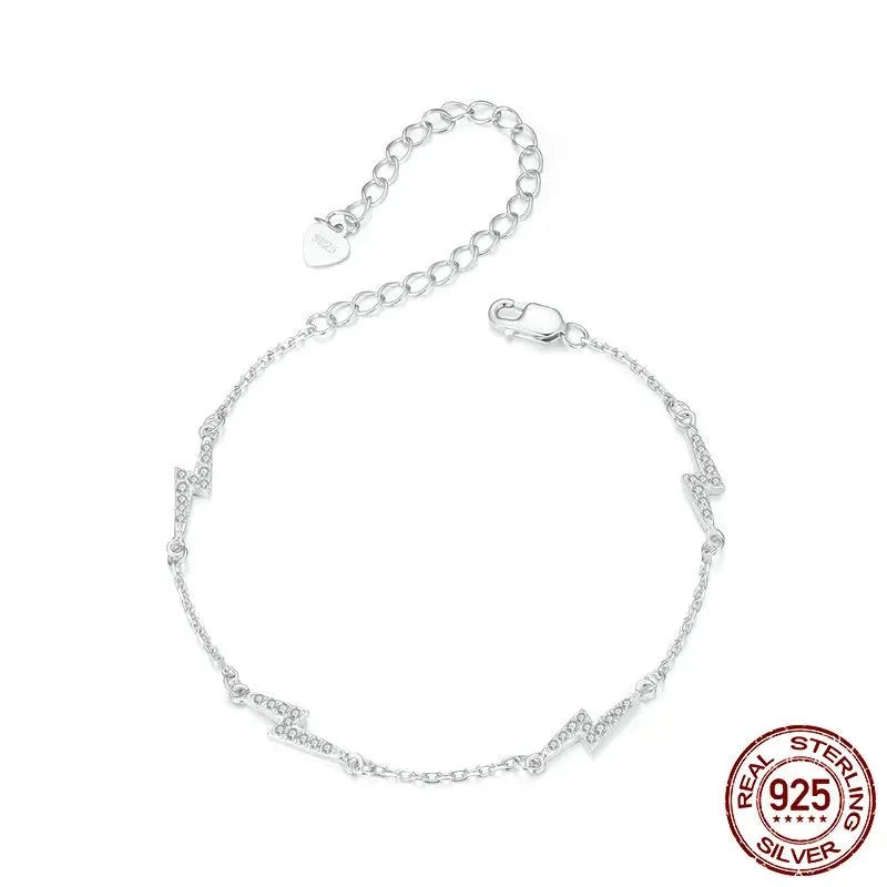 Dainty Lightning Link Bracelet
