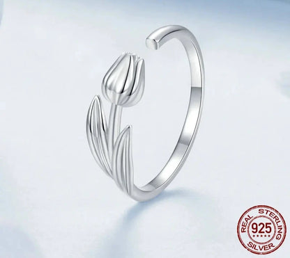925 Sterling Silver Flower Jewelry Set