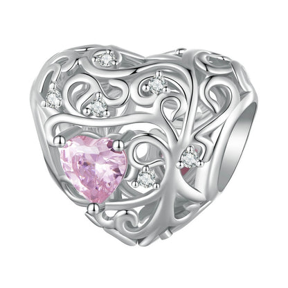 925 Sterling Silver Love Heart Charms - TEA LU SHOP