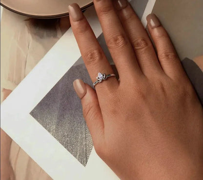Lotus Adjustable Open Ring