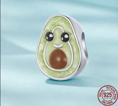Enamel Avocado Charm