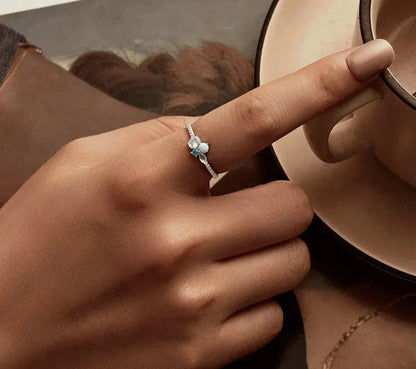 925 Silver Exquisite Opal Ring