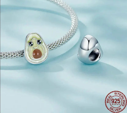 Enamel Avocado Charm