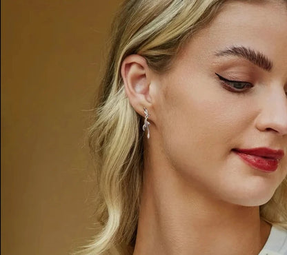 925 Sterling Silver Leaf Stud Earrings