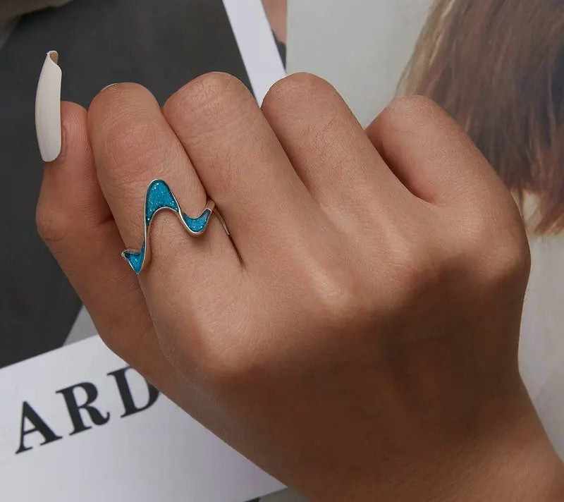 925 Sterling Silver Original Geometric Ring - TEA LU SHOP