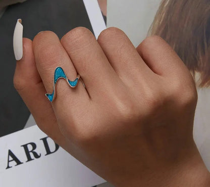 925 Sterling Silver Original Geometric Ring - TEA LU SHOP