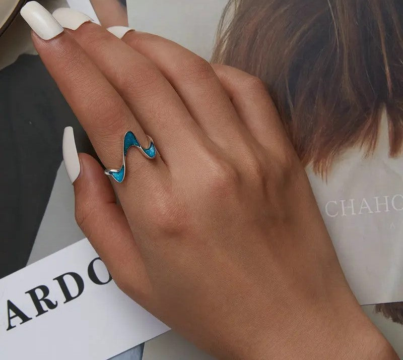 925 Sterling Silver Original Geometric Ring - TEA LU SHOP