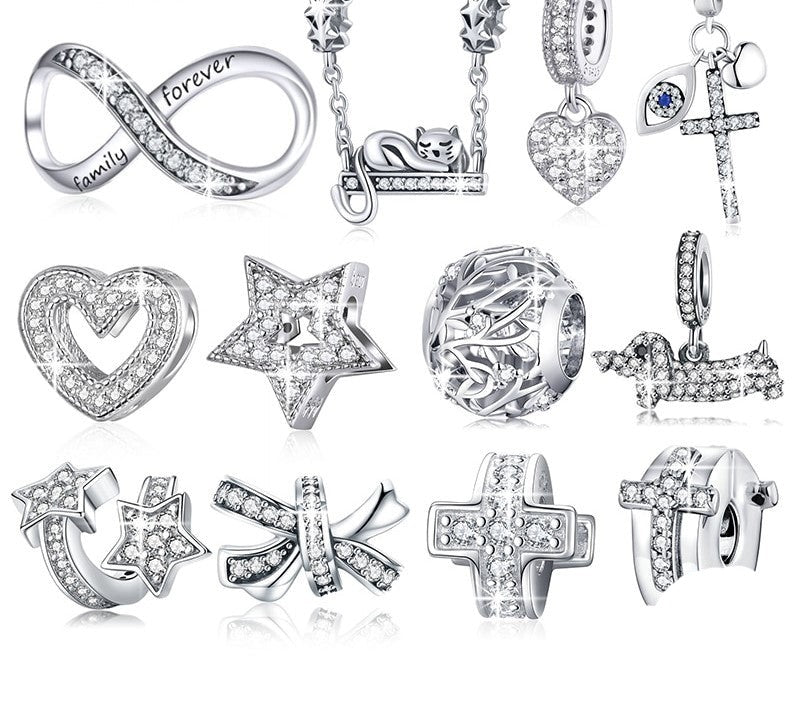925 Sterling Silver Charms - TEA LU SHOP