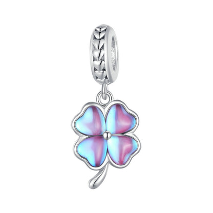 925 Sterling Silver Four-Leaf Clover Charms - TEA LU SHOP