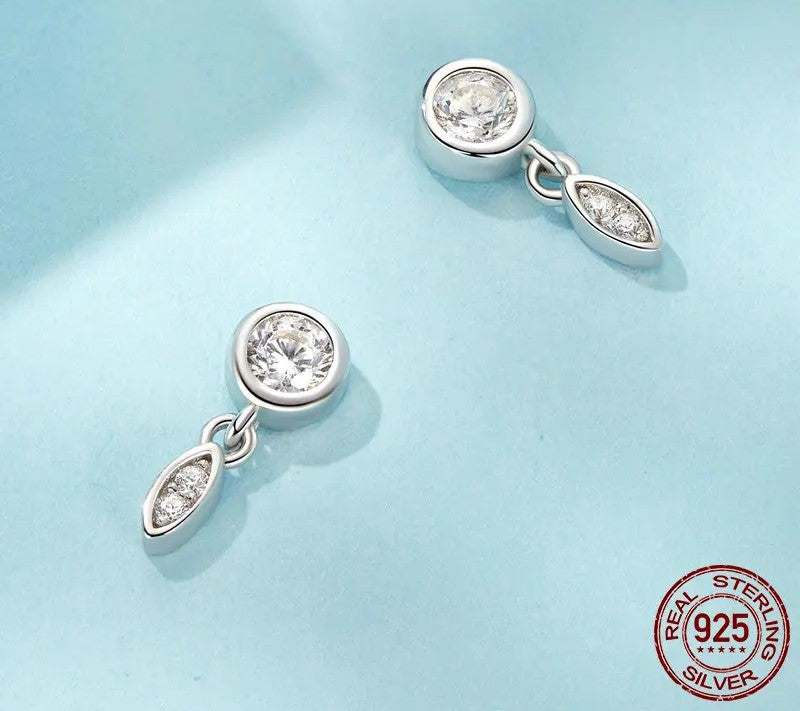 925 Sterling Silver Minimalist Tassel Stud Earrings - Shine Bright Store