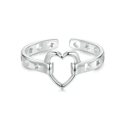 925 Sterling Silver Love Heart Ring