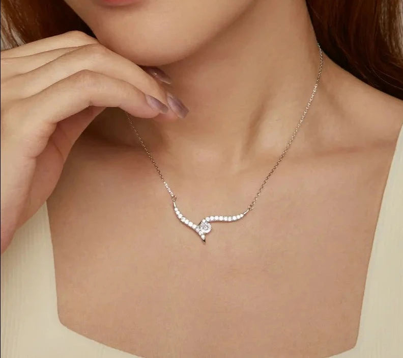 925 Sterling Silver Minimalist Line Necklace