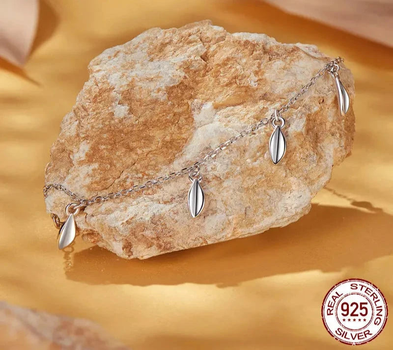 925 Sterling Silver Dainty Tassels Bracelet
