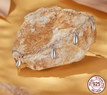 925 Sterling Silver Dainty Tassels Bracelet