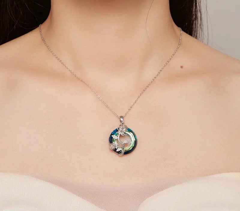 925 Sterling Silver Necklace with Pendant - TEA LU SHOP