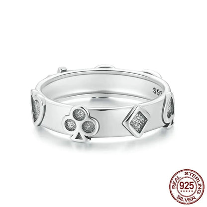 Dainty Poker Finger Ring