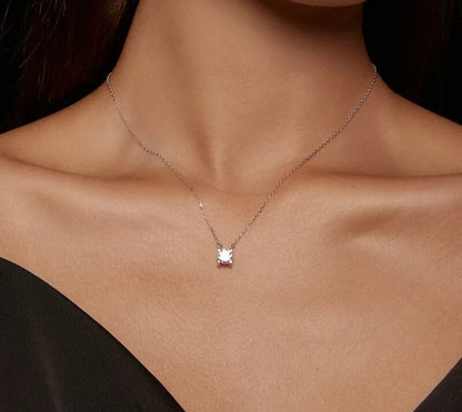 925 Sterling Silver Luxury Moissanite Necklace - TEA LU SHOP