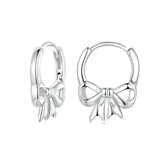 925 Sterling Silver Bowknot Earrings