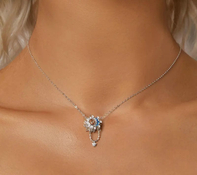 925 Sterling Silver Sun and Moon Charm - Shine Bright Store