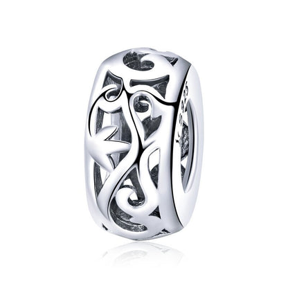 925 Sterling Silver Heart-shape Charms - TEA LU SHOP