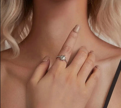 Sun and Moon Open Adjustable Ring