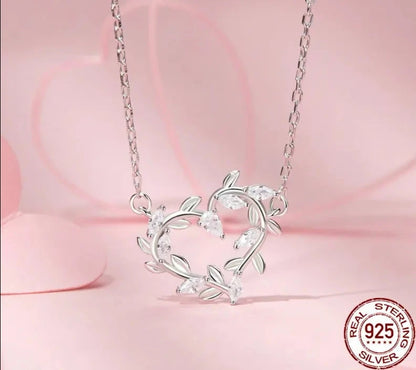 White Gold Plated Infinite Love Necklace