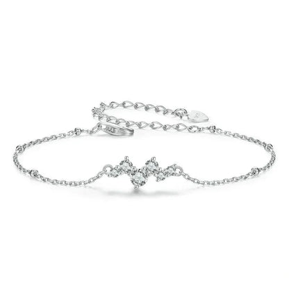 925 Sterling Silver Starry Chain Bracelet