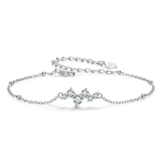 925 Sterling Silver Starry Chain Bracelet
