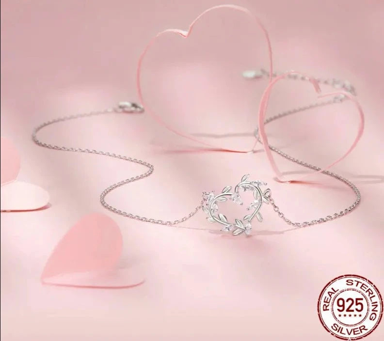 White Gold Plated Infinite Love Necklace