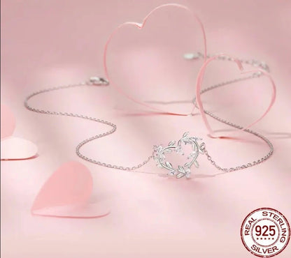 White Gold Plated Infinite Love Necklace