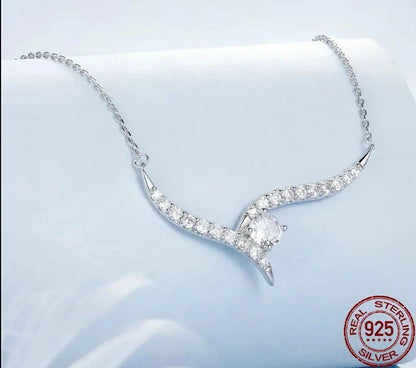 925 Sterling Silver Minimalist Line Necklace