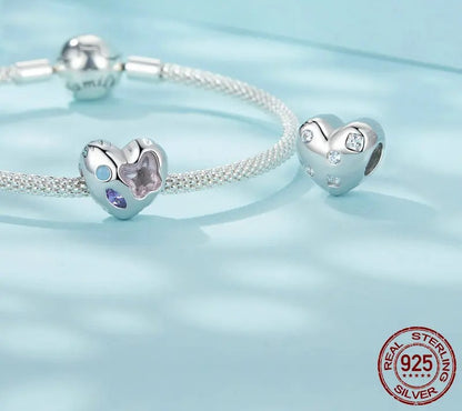 925 Sterling Silver Heart-shaped Balloon Charm - Shine Bright Store