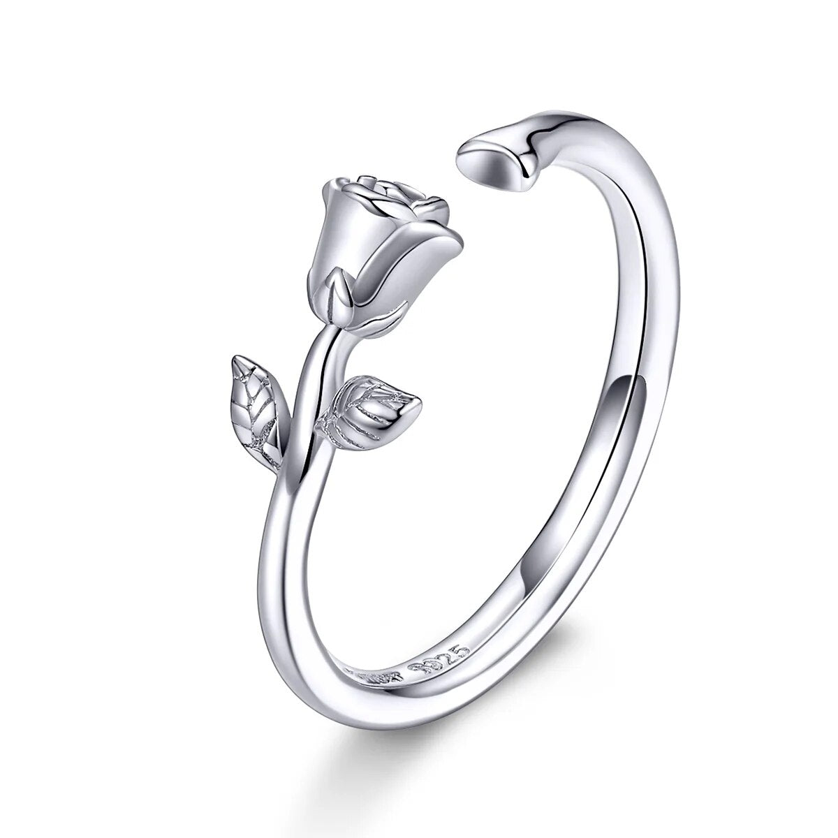 3D Rose Design Ring 