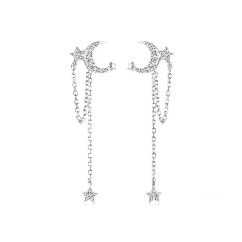 925 Sterling Silver Tassel Stud Earrings