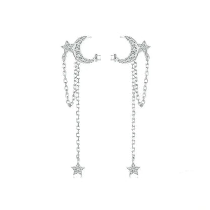 925 Sterling Silver Tassel Stud Earrings